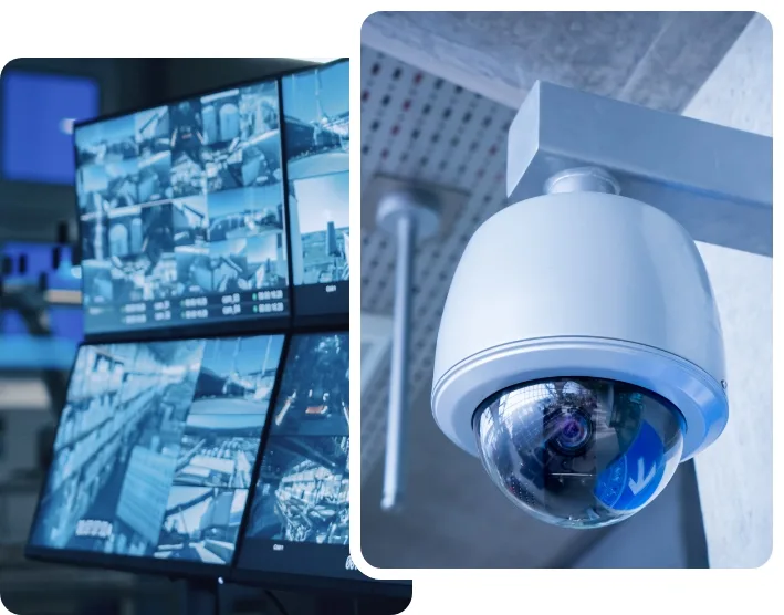 cctv camera with its monitors