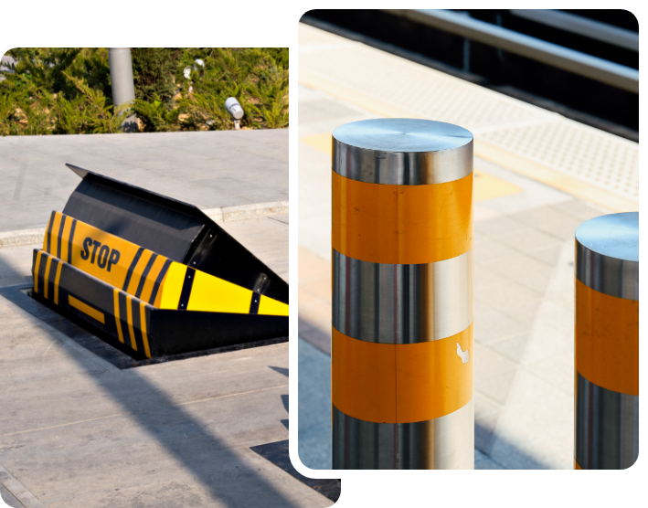 perimeter security barriers and bollards