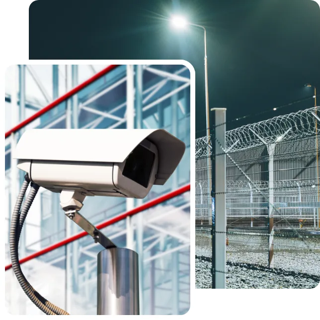perimeter security cctv gate