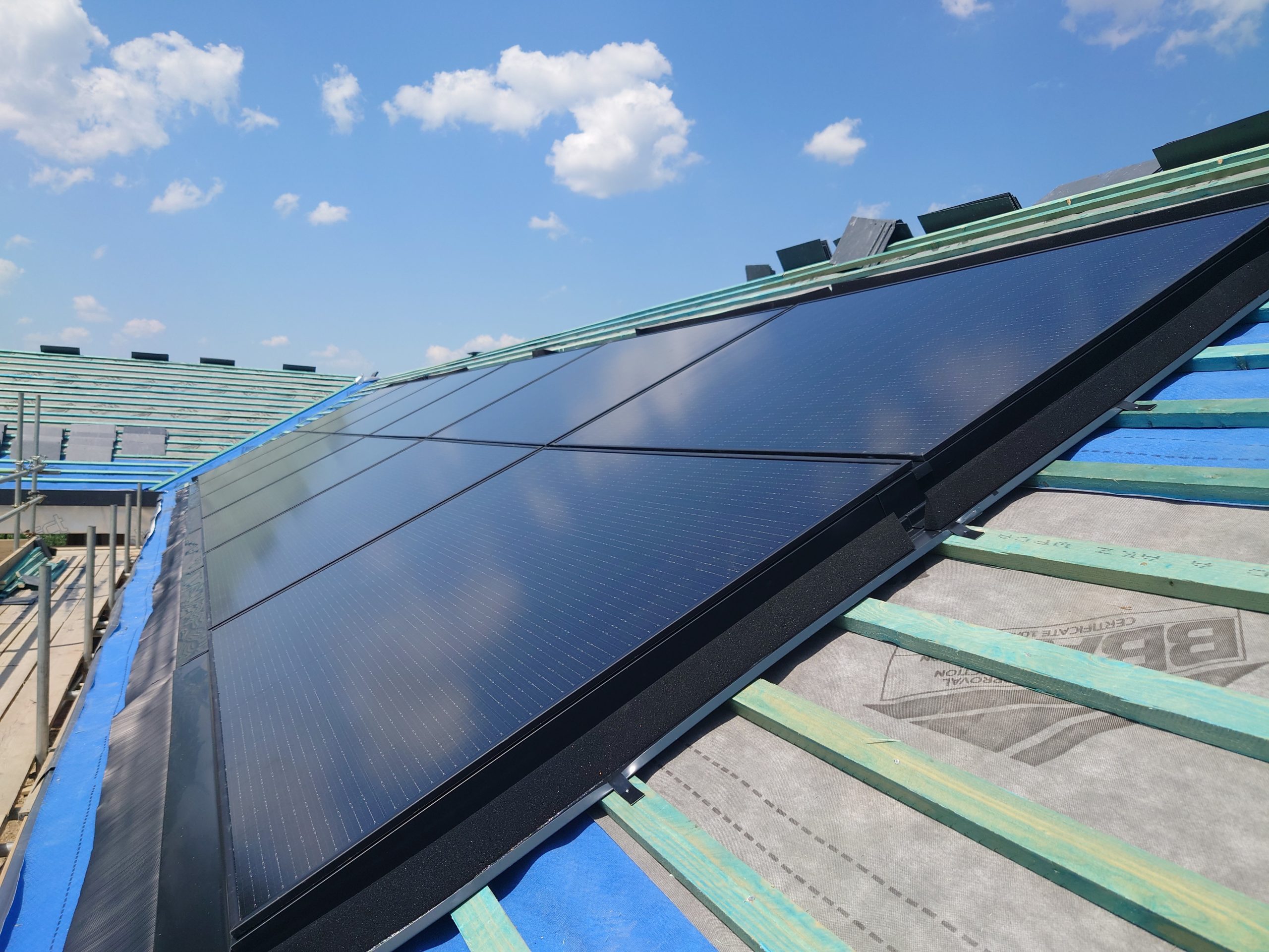 Commercial solar installation